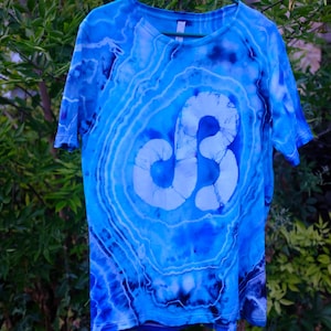 Daily Bread Batik Ice Dyed T Shirt - One of a Kind Merch for Music Festivals