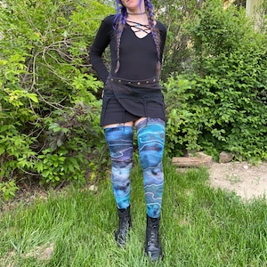 Tie Dye Thigh High Socks | Accessories for Music Festivals, Concerts