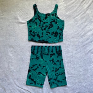 Medium Matching Tie Dye Tank Top & Short Set