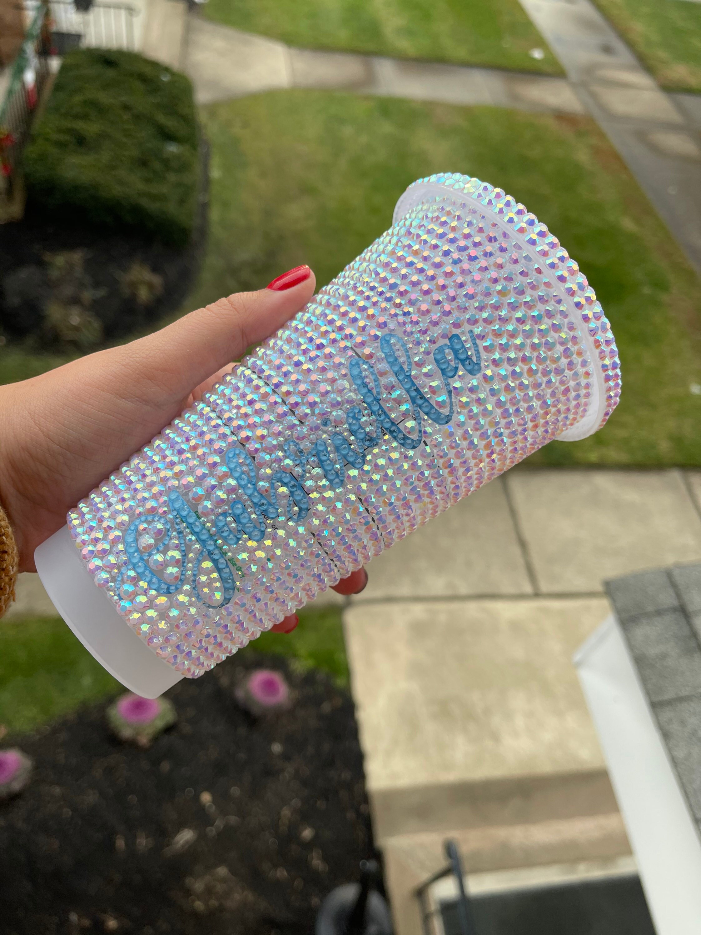 rhinestone starbucks tumbler