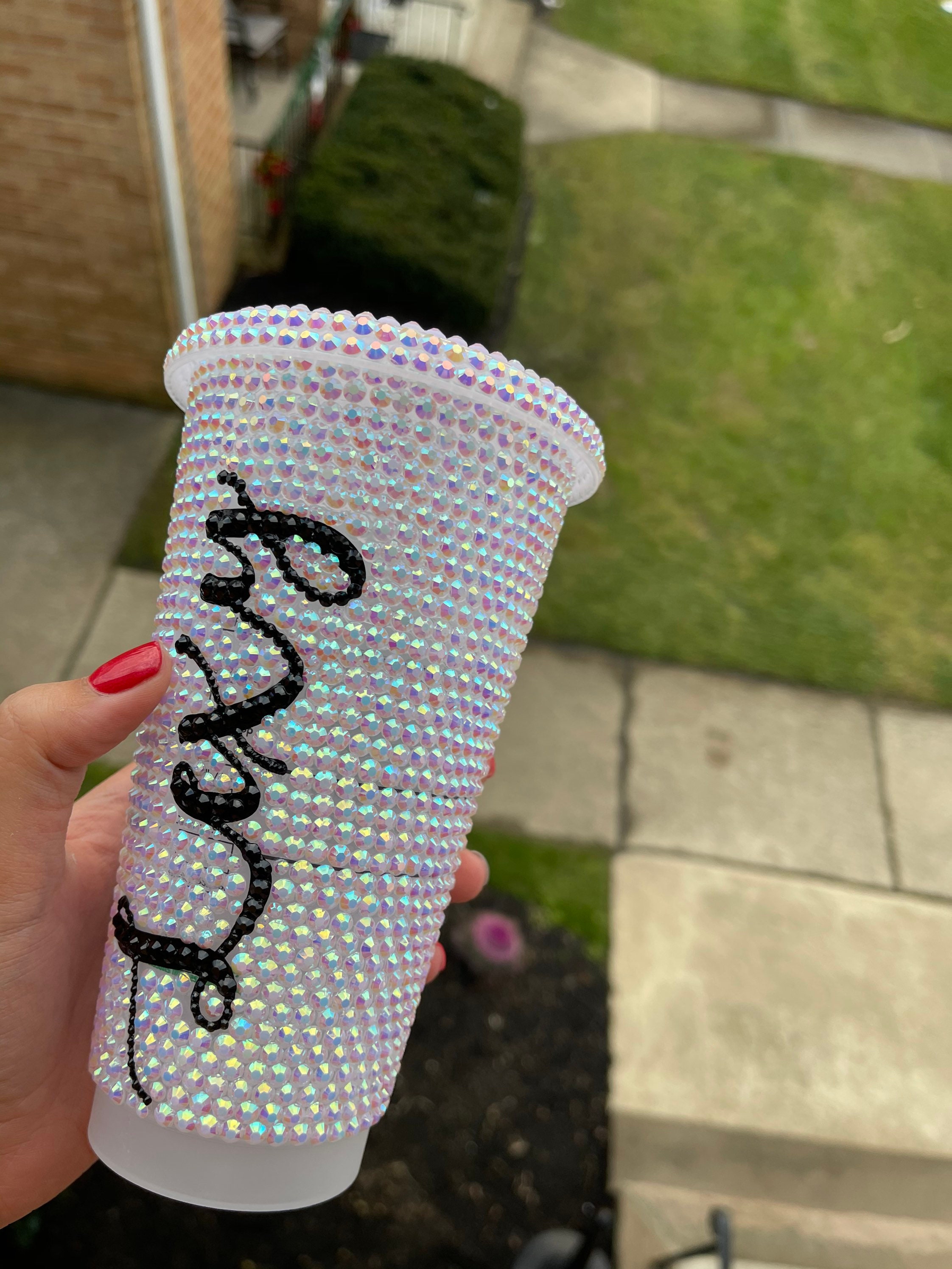 rhinestone starbucks tumbler
