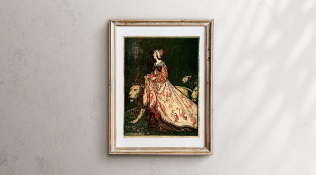 Fairytale Cottage Core Art Print - Arthur Rackham - the Lady and THE ...