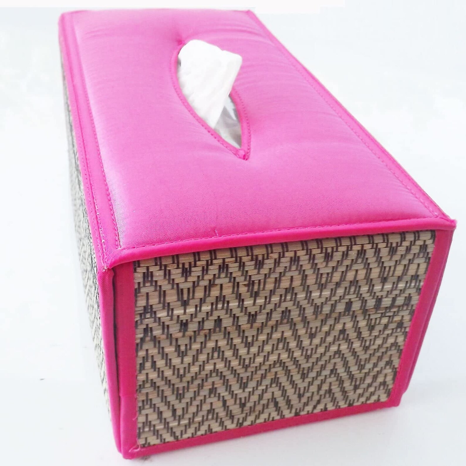 Rectangular Handmade Woven Reed Straw Tissue Box Holder With Etsy
