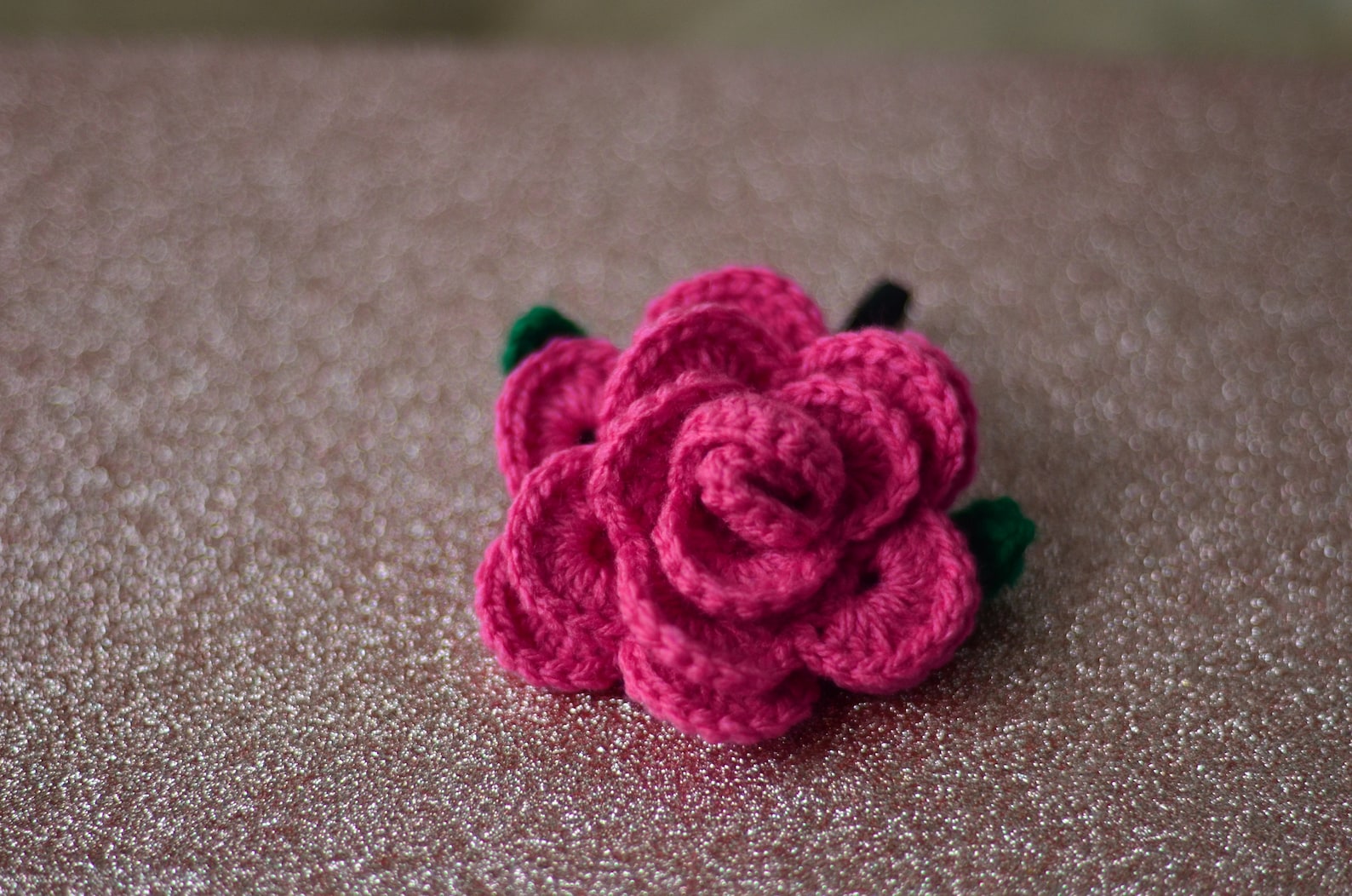 Crocheted Rose Hair Tie / Ponytail Holder / Womens Accessories | Etsy