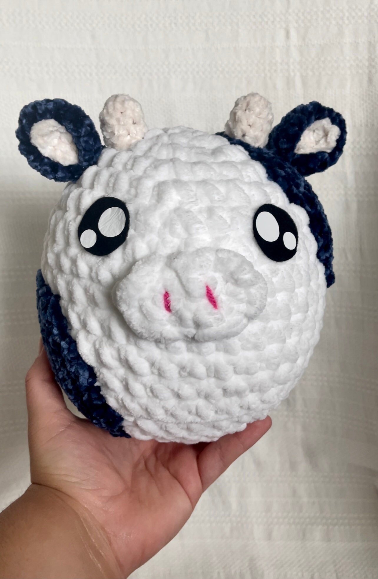 Marshmallow Cow Plushie stuffed animal squishmallow baby Etsy