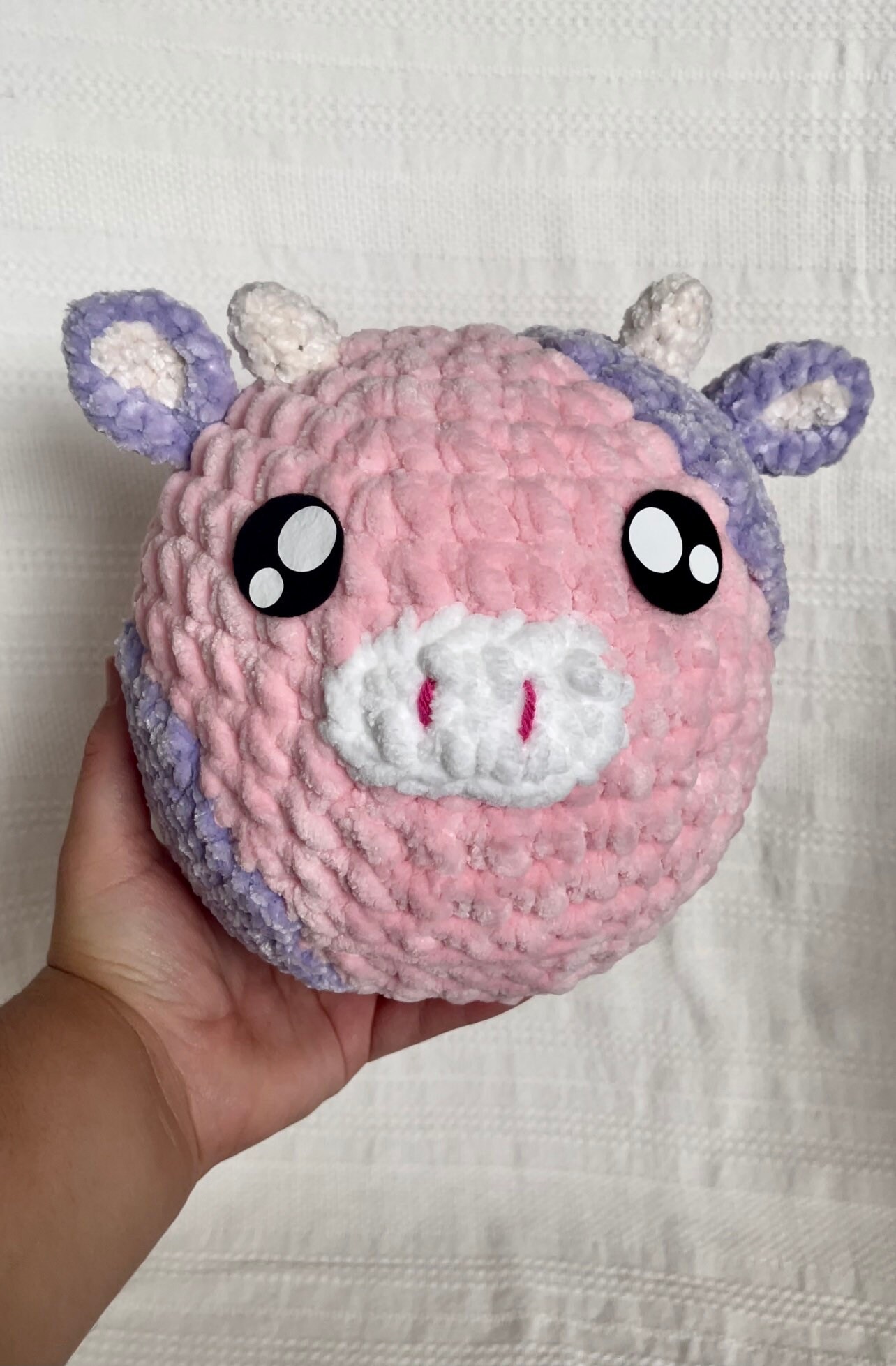 Marshmallow Cow Plushie stuffed animal squishmallow baby Etsy