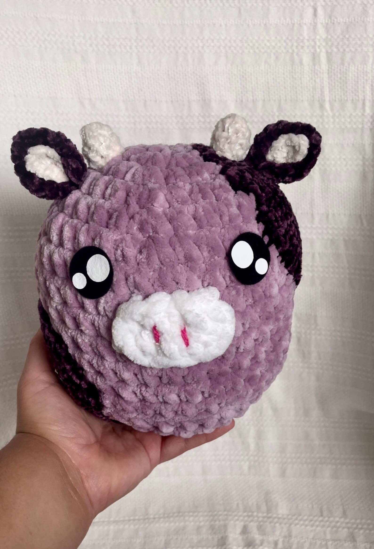 Marshmallow Cow Plushie stuffed animal squishmallow baby Etsy
