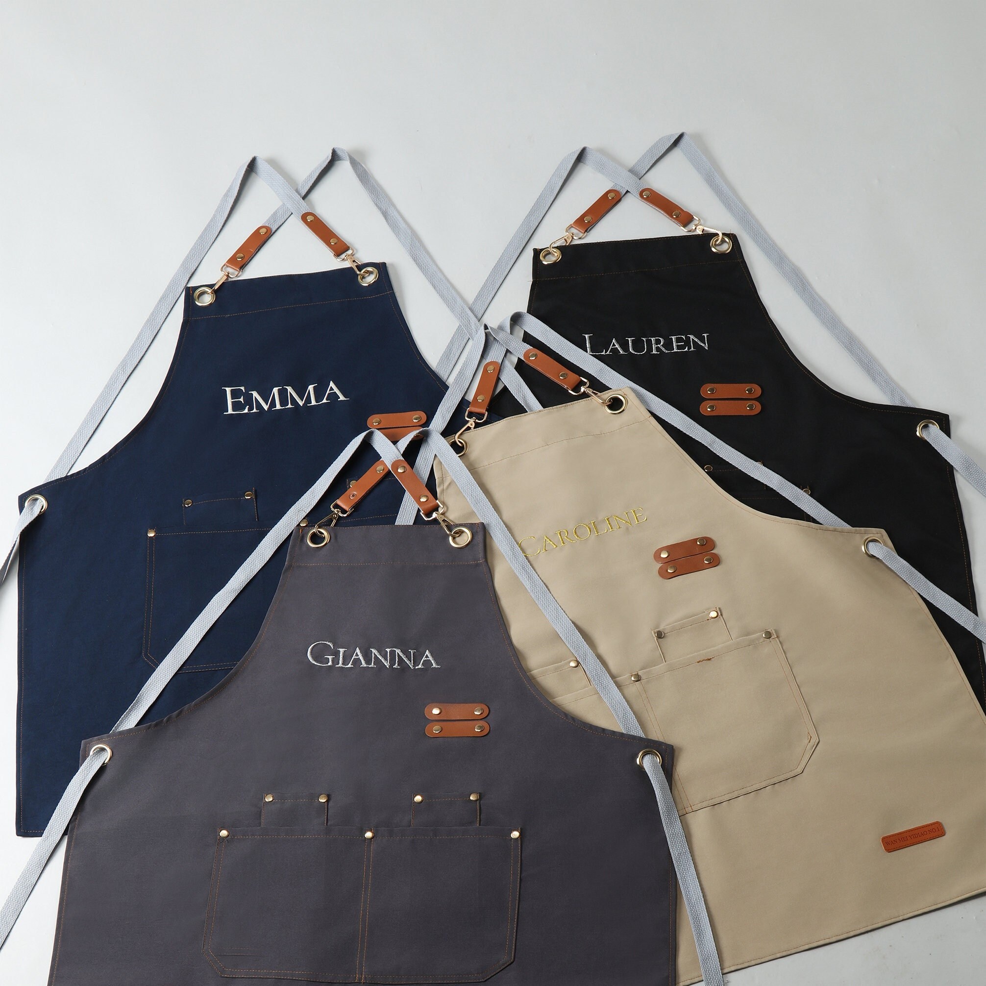 Canvas Apron With Pockets,personalized Canvas Apron, Custom