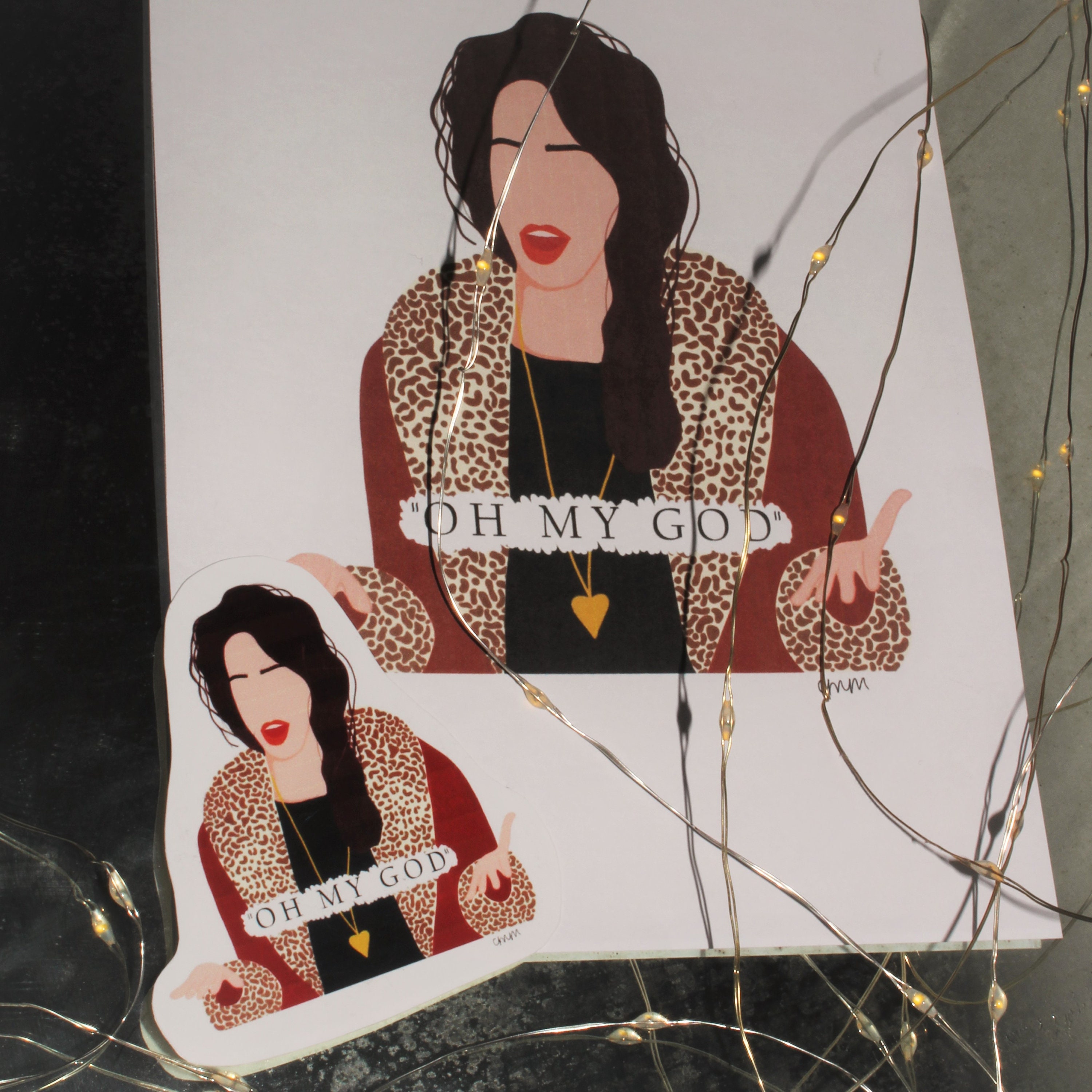 Friends Janet Oh My God Sticker And Print Etsy
