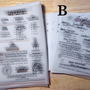 Bilaga med bibeltips | Översikt över 66 böcker (fysisk produkt) | Bibeldagbok