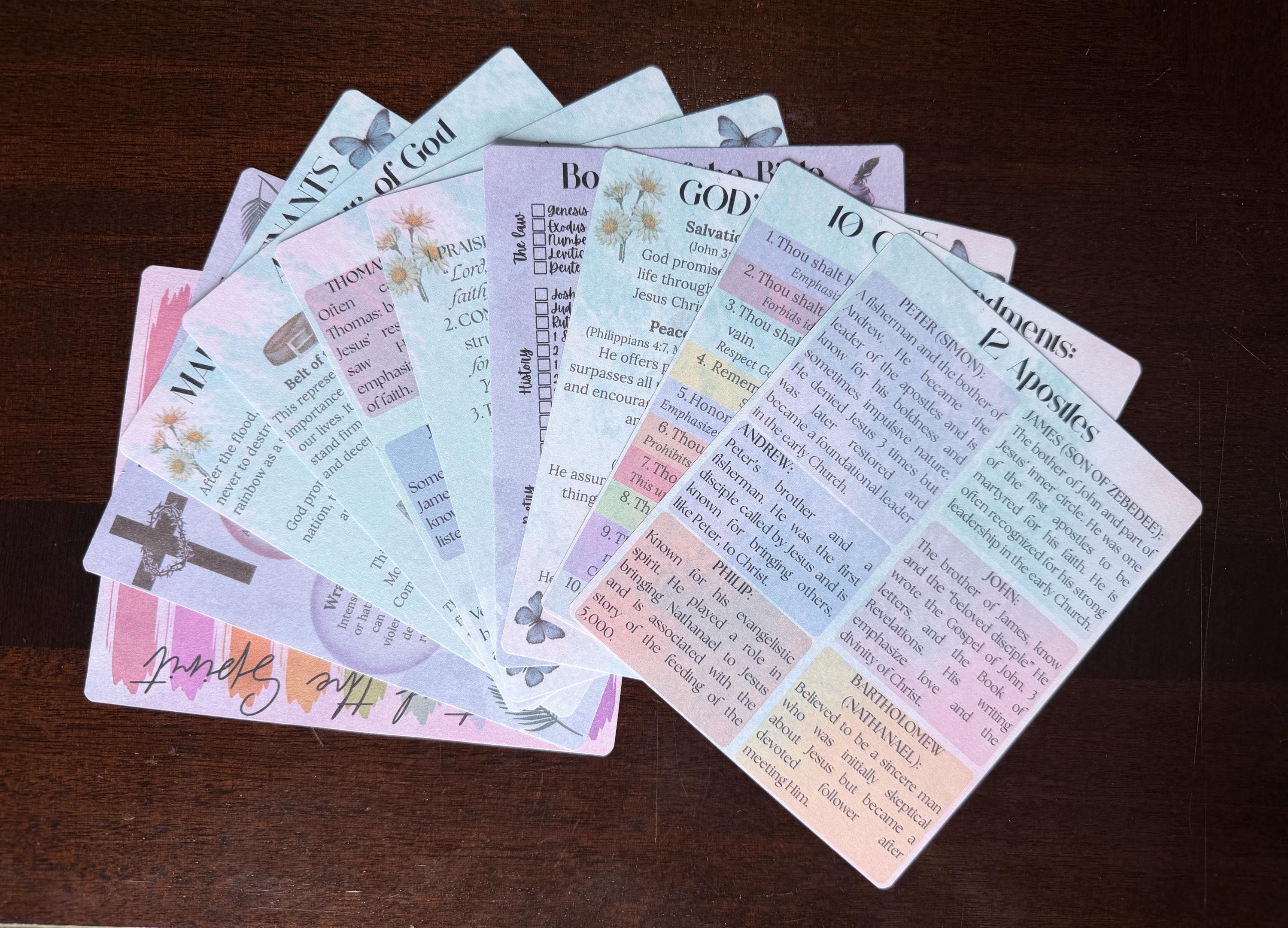 Bible Tip-in Insert | Scripture Notes for Study (physical Product) | 12 ...