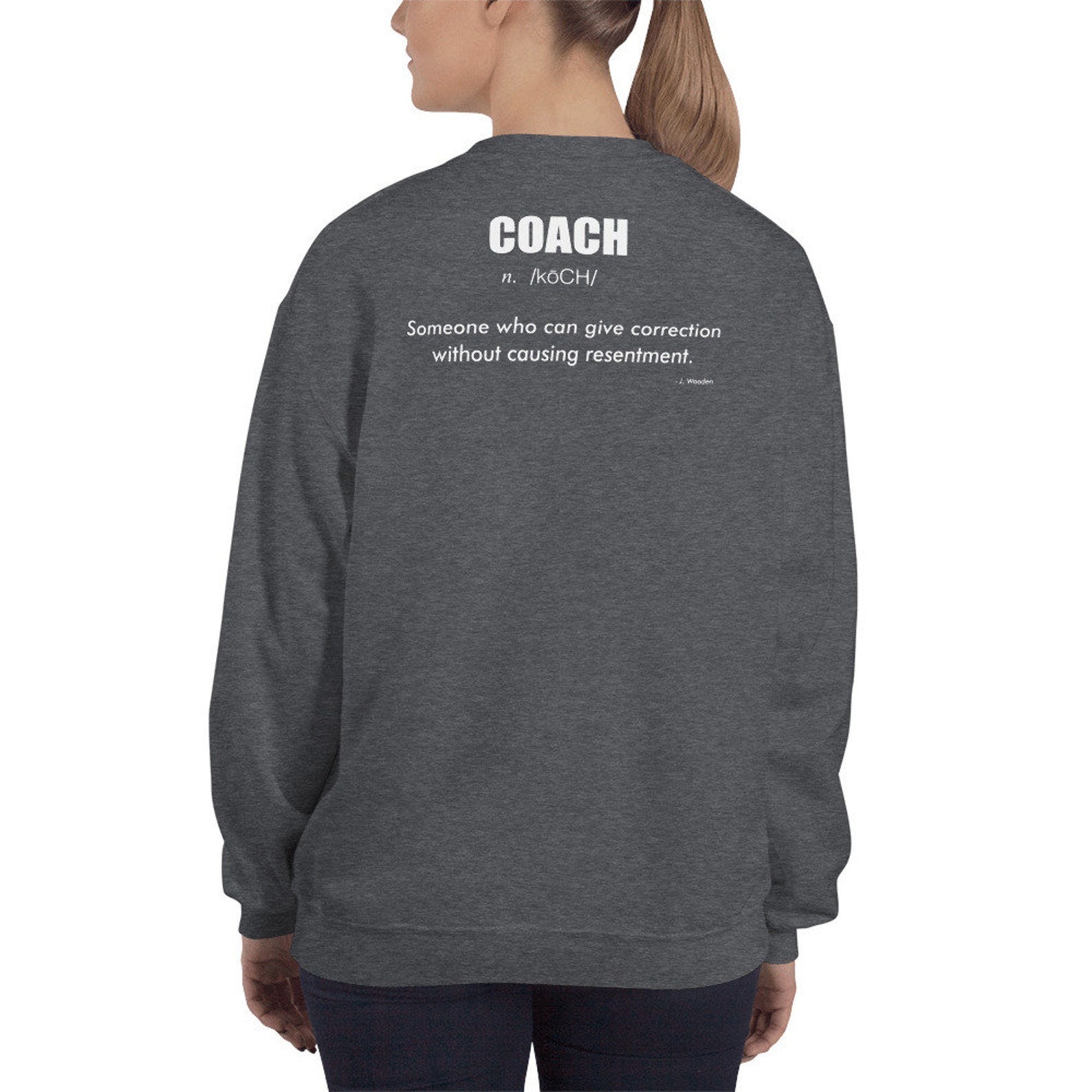 Women's Sweatshirt Definition of a basketball Coach J. Etsy