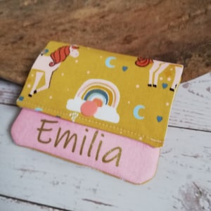 Kinder Geldbörse mit Namen Einhorn Curry