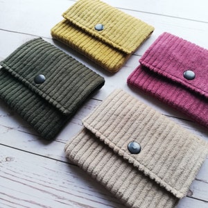 Cord Geldbörse Mini Geldbeutel