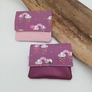 Mädchen Regenbogen Herzchen Geldbörse Berry Rosa