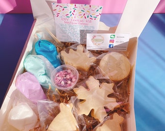 Kit de bricolage de cookie de thème personnalisé / Kit de décoration de biscuits / 15 cookies / Activité d’anniversaire / Cadeau d’anniversaire