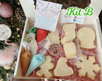 Christmas DIY Cookie kit/ Cookie decorating kit/ 21 cookies/ Birthday Gift/Christmas gift