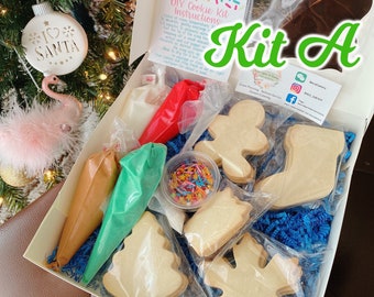 Kit de biscuits DIY de Noël/ kit de décoration de biscuits/ 15 biscuits/ Cadeau d’anniversaire