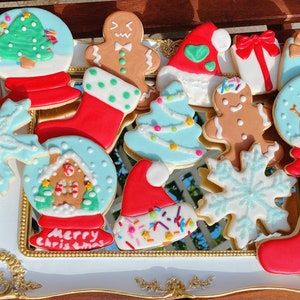 Kit de biscuits DIY de Noël/ kit de décoration de biscuits/ 15 biscuits/ Cadeau danniversaire image 2