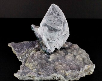 Amethyst With Selenite Gypsum Specimen