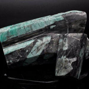 Carved Emerald on Matrix Specimen