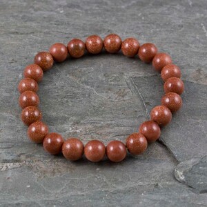 Cinnamon Goldstone Bead Bracelet