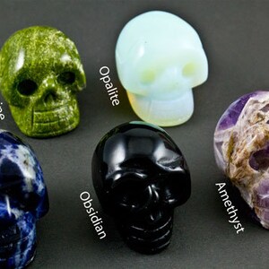 Small Carved Stone Skulls