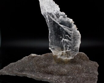 Amethyst with Selenite Gypsum Specimen
