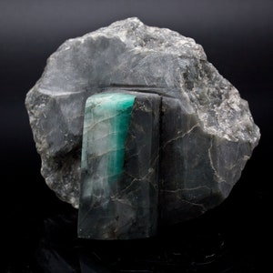Carved Emerald on Matrix Specimen