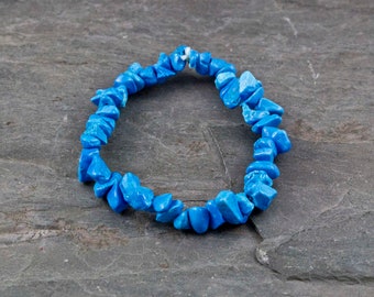 Dyed Howlite Chip Bracelet