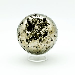 Pyrite Sphere 36mm with Stand