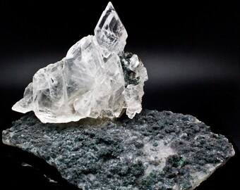 Amethyst with Selenite Gypsum Specimen