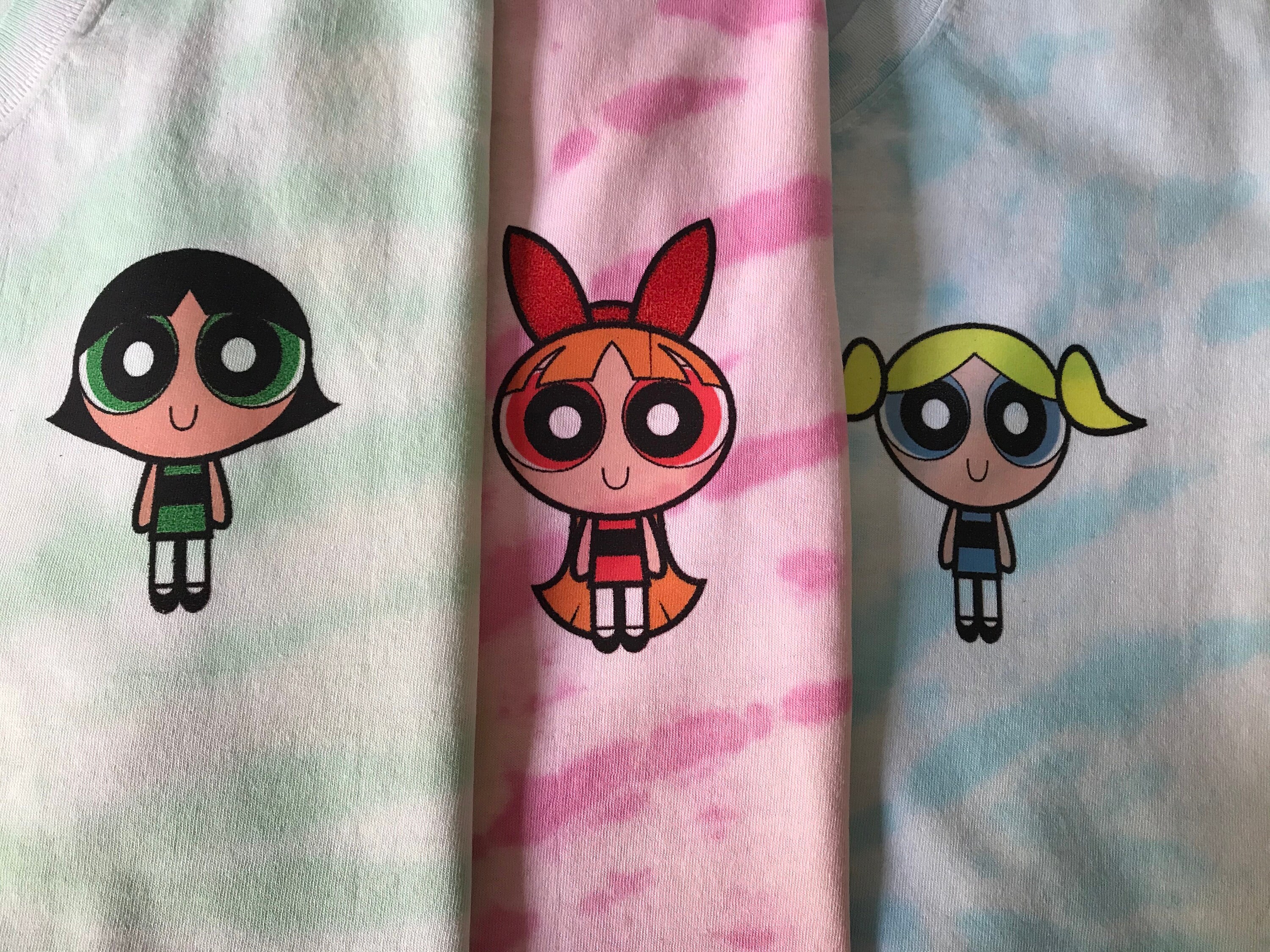 POWERPUFF GIRLS standing Tie-dye T 