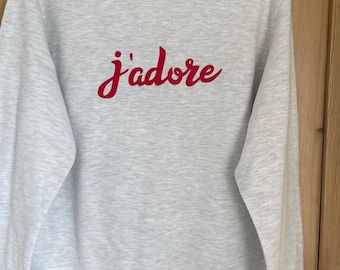 SALE ** J’adore print sweatshirt
