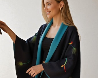 Handmade Cape Coat: Minimalist Poncho for Women