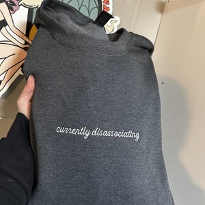 currently disassociating Embroidered Sweatshirt