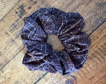 Webs Scrunchie-Cute Scrunchie-Halloween Scrunchie-XL Scrunchie