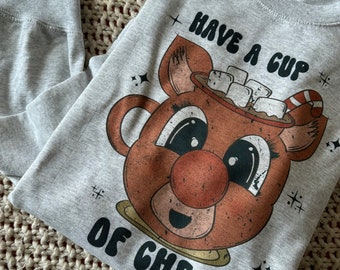 Chemise Cup Of Cheer-Sweat-shirt oversize-Sweat-Sweat Père Noël