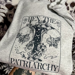 Hex The Patriarchy Sweatshirt-Oversized Sweatshirt-Feminist Sweatshirt-Women’s Rights Sweatshirt