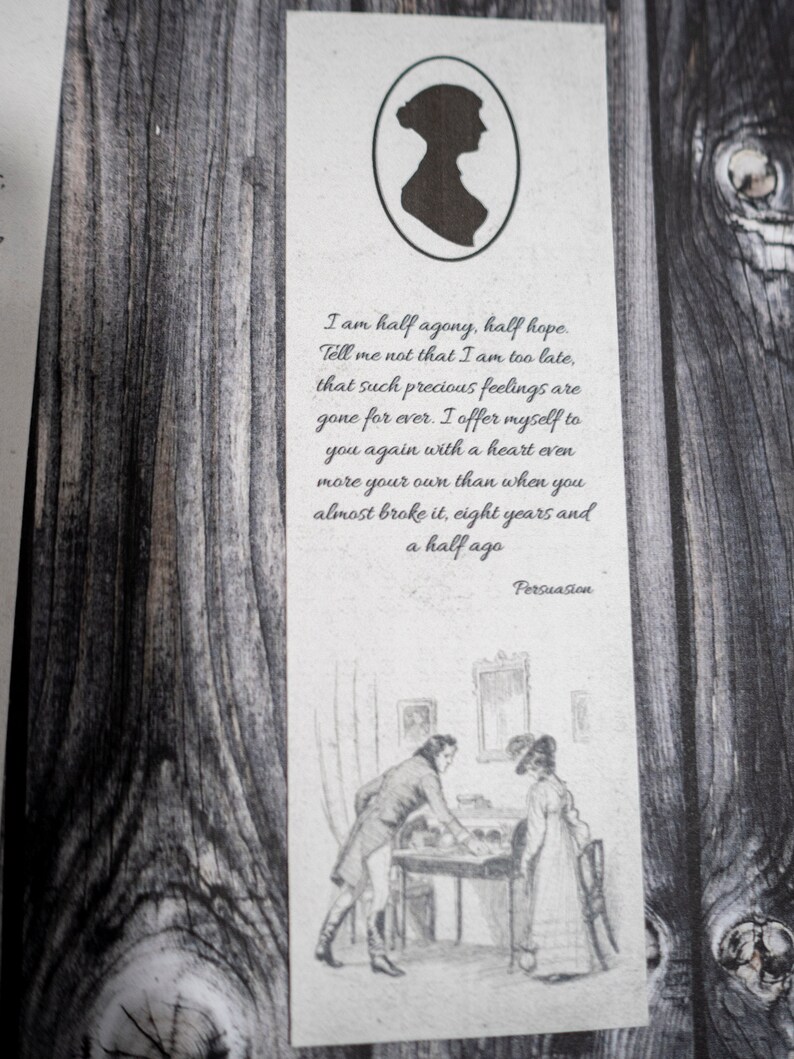 Printable Jane Austen Bookmark Set. Instant Download. - Etsy