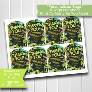 Reptile Party Decorations, Reptile Party Favor Tags, Reptile Gift Tags, Gift Tags, Party Favors, Amphibian, Lizard, Personalized, Printable