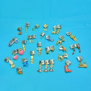 Dangle Italian Charms Modular Charm 9MM Size Good Luck Horn Puffed Heart Dolphin  Blue Stone Dress Shoe Moon Mom Flip Flop Cowboy Boot Skate