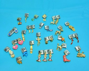 Dangle Italian Charms: Good Luck Horn, Heart, Dolphin, Shoe (9MM) Charm