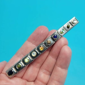 Abalone Shell, Faux Jade, Epidote, Color Changing Mood, Moonstone, Pearl, Rhinestone, Stone Italian Charms Modular Charm 9MM Size Charms