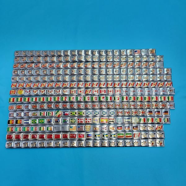 Italian Charm Countries Etsy