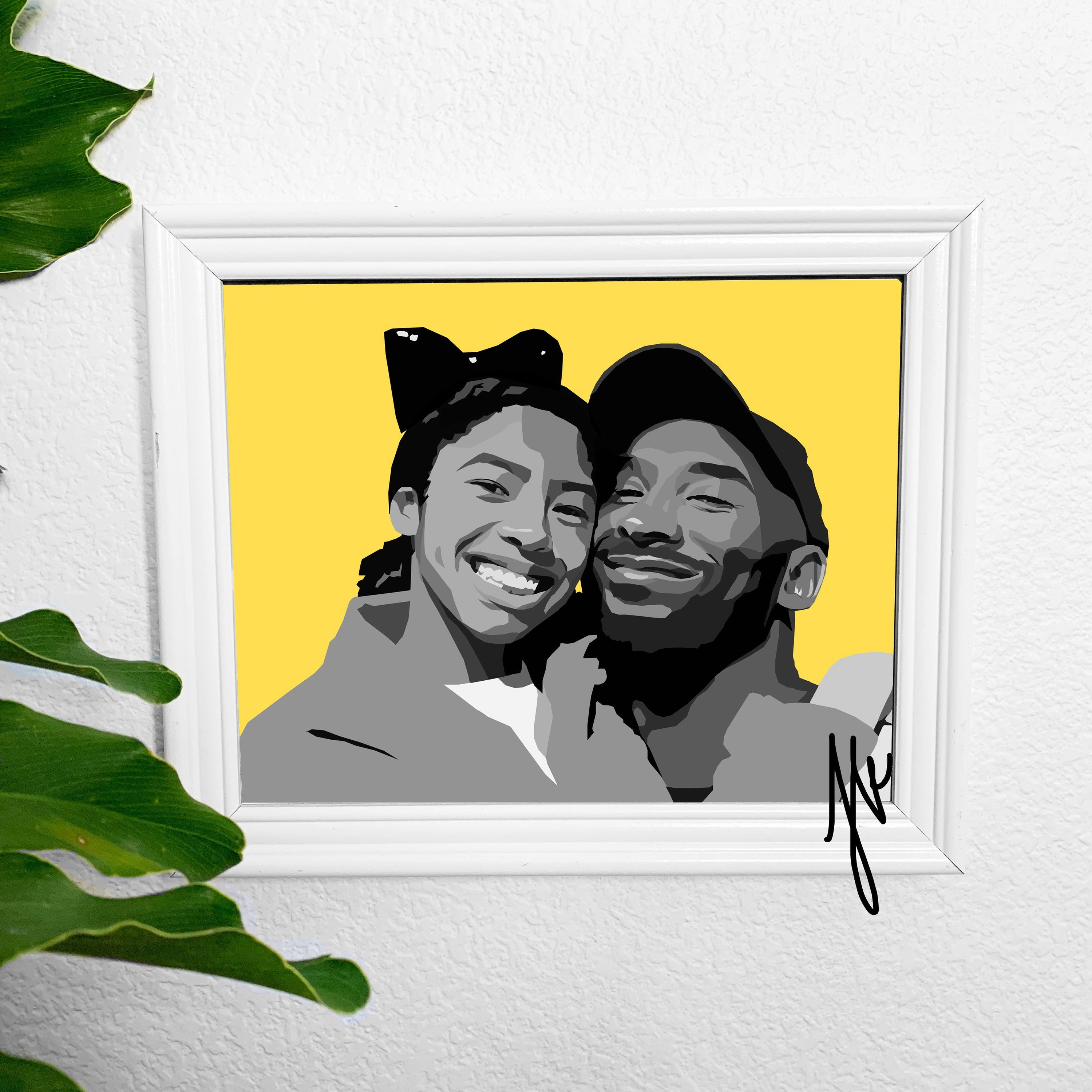Kobe and Gigi Bryant 8 x 10 Inch Art Print | Etsy