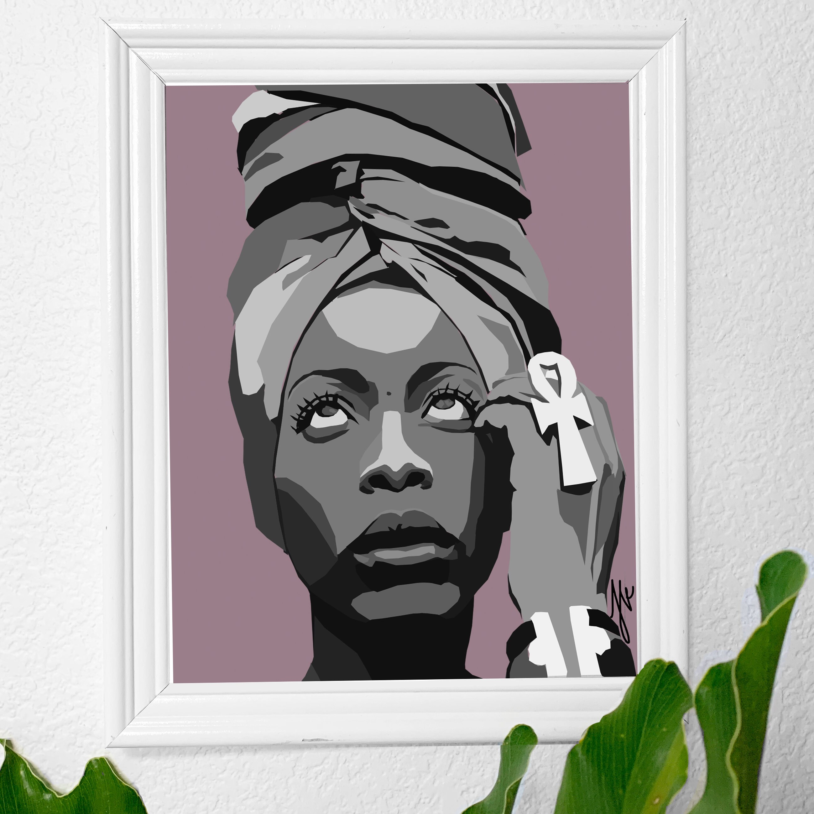 Erykah Badu Art Print 8x10 Inches Gloss Cardstock Wall Etsy