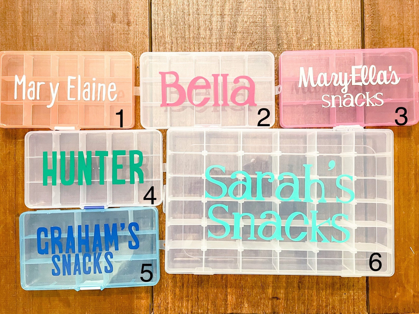 Large Personalized Travel Snack Boxes Snackle Box Etsy