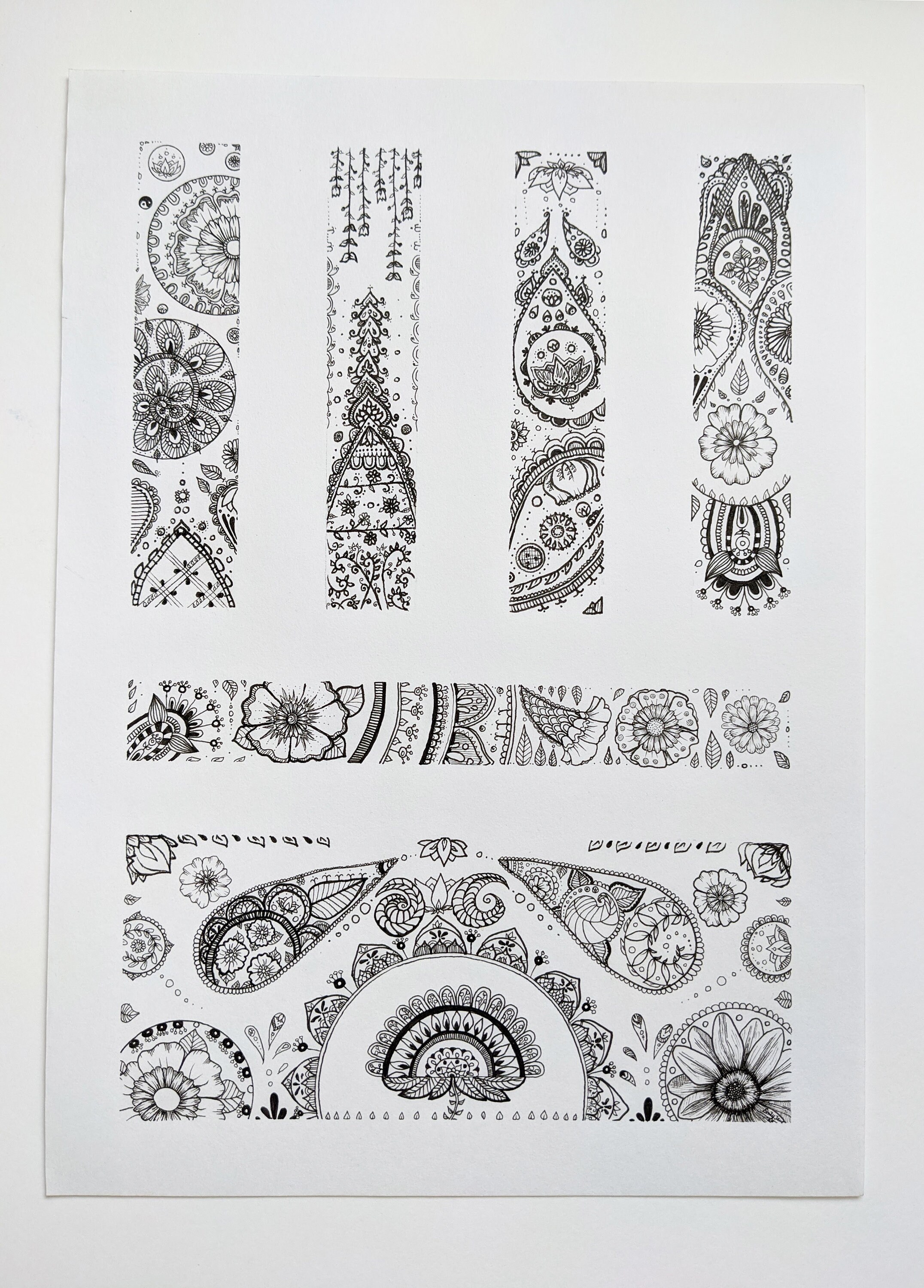 Intricate Pen Drawing With Secret Message - Etsy