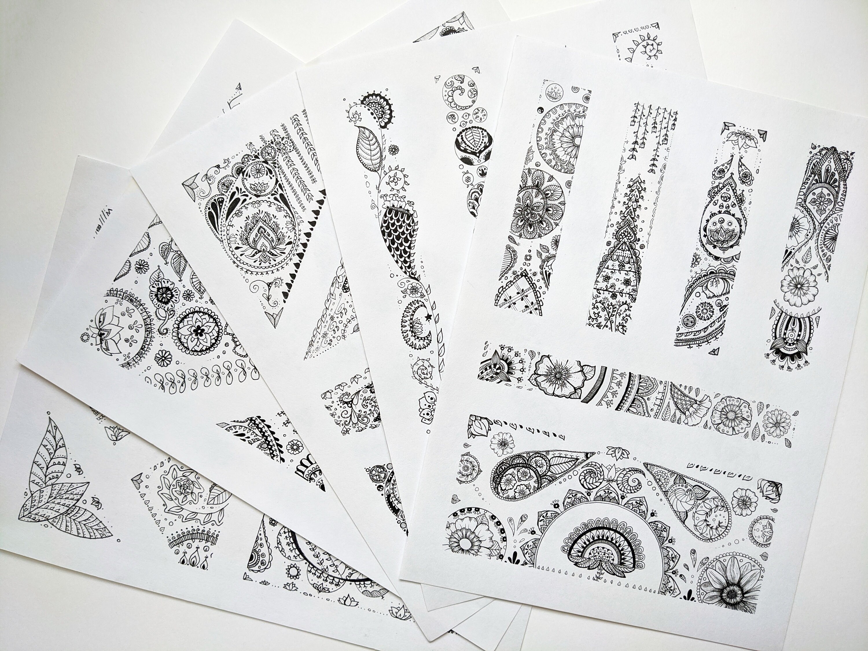 Intricate Pen Drawing With Secret Message - Etsy